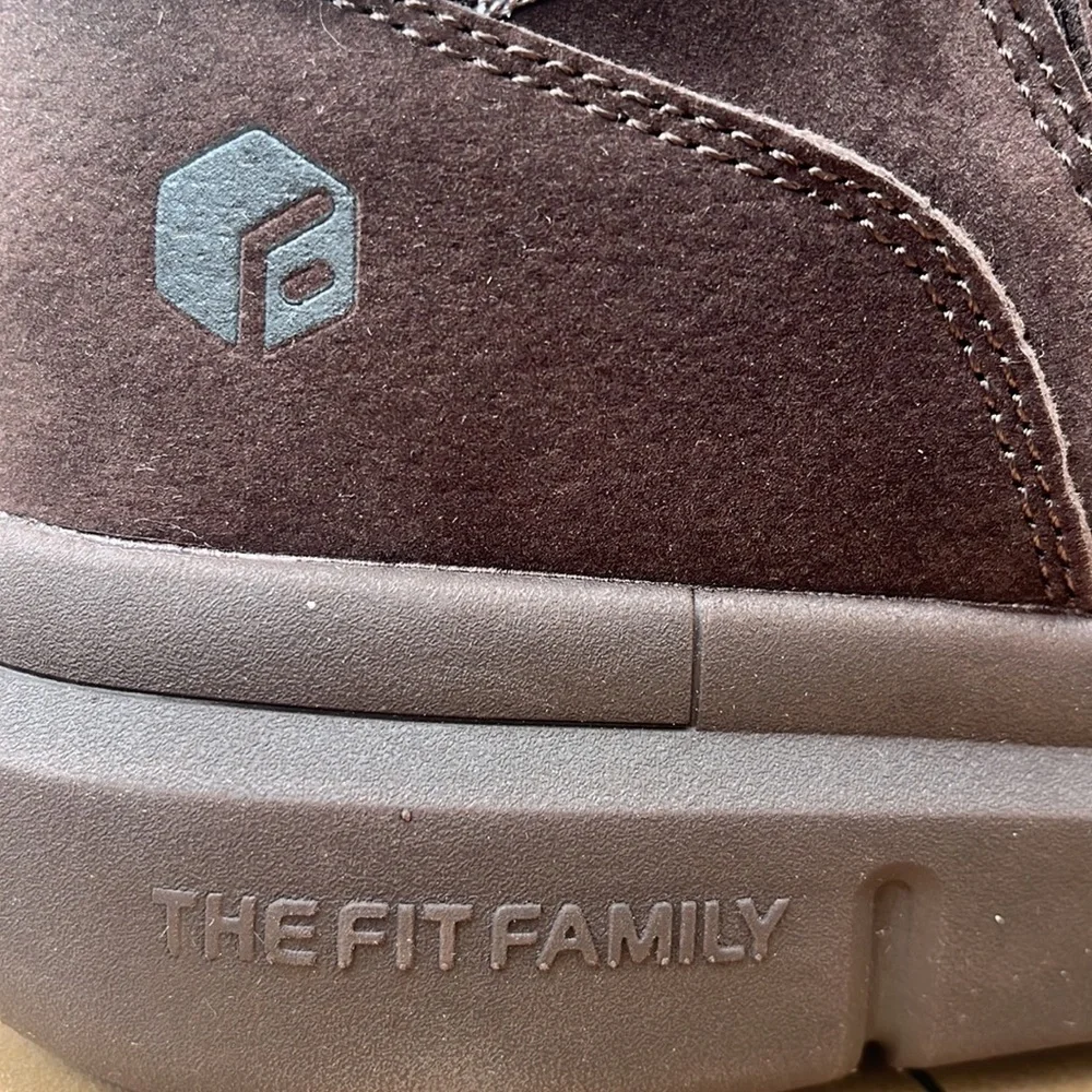 FitVille Men’s Winter Cozy Core V1 Wide Walking Sneakers Brown sz 11W New